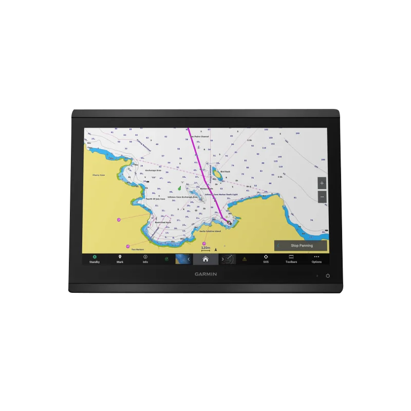 Garmin GPSMAP 8416xsv marine chartplotter, black display with worldwide basemap and sonar
