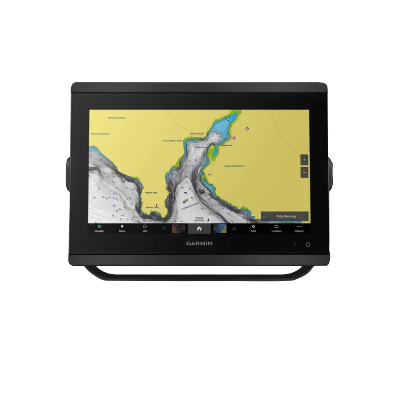 GPSMAP 8412xsv marine chartplotter by Garmin with worldwide basemap and sonar, black display unit
