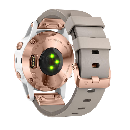 Garmin D2 Delta S Aviator, Beige Leather Band, GPS Smartwatch for Pilots (010-01987-30) by Garmin