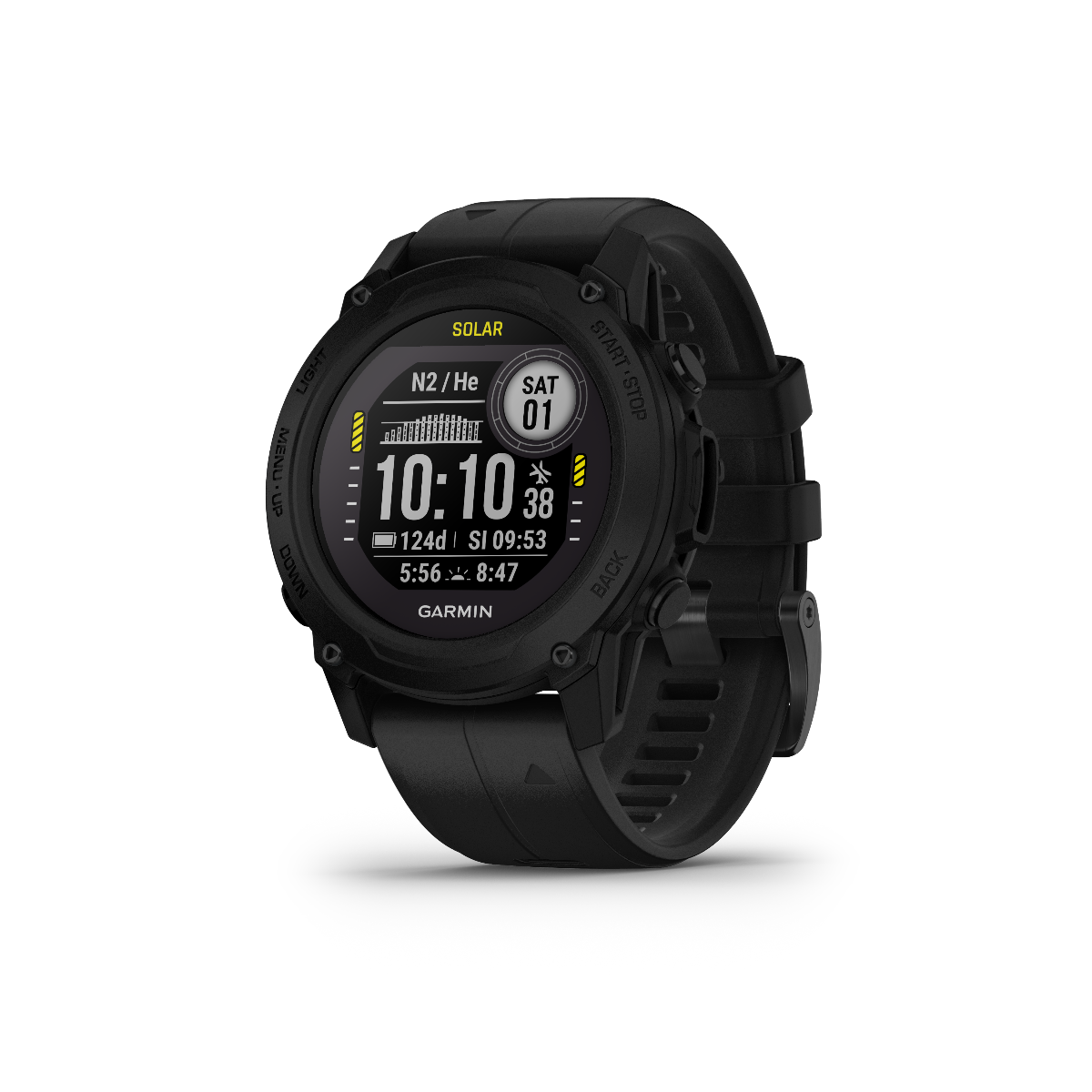 Garmin Descent G1 Solar marine dive smartwatch, black, model 010-02604-02
