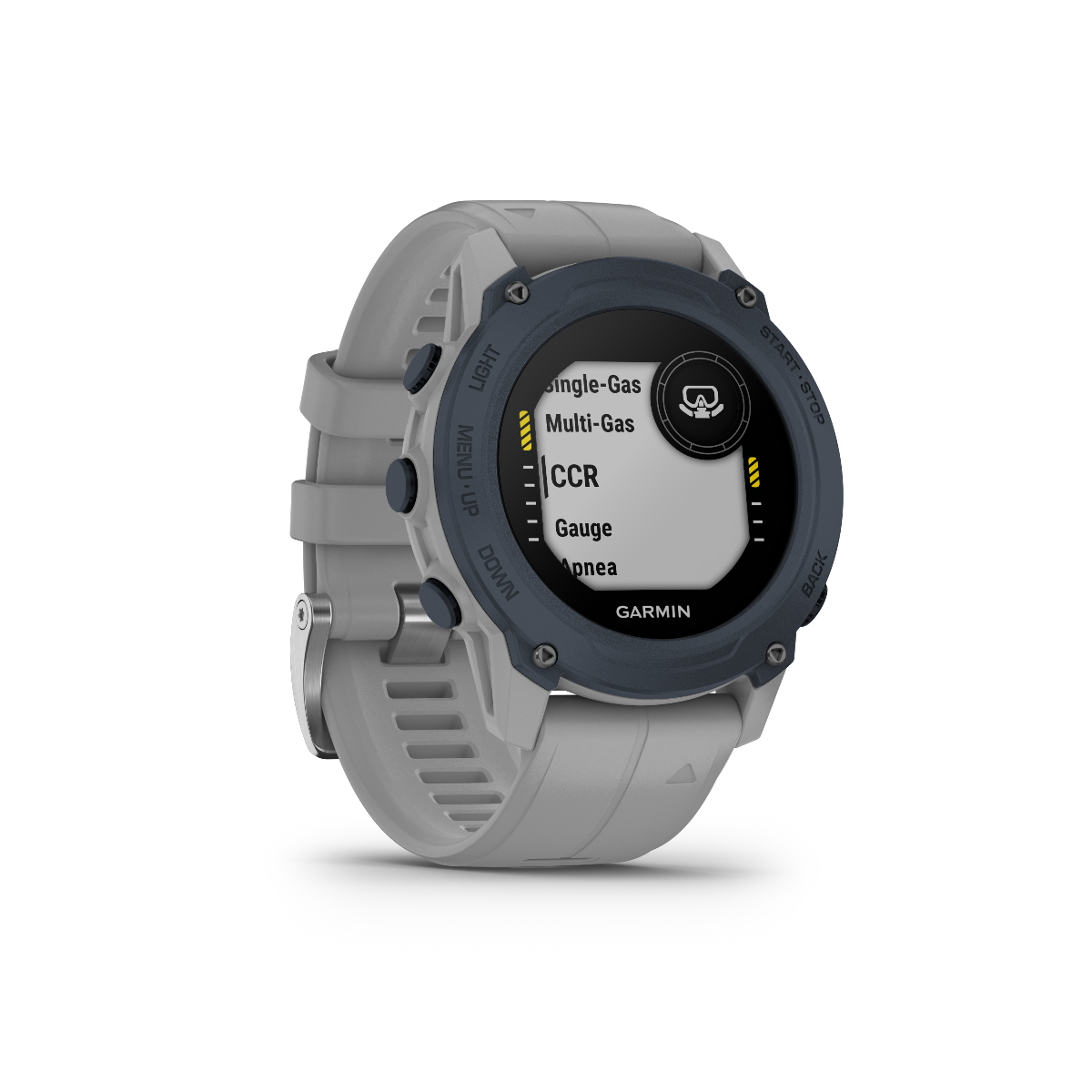 Garmin Descent G1 Dive Computer Watch, Powder Gray with blue bezel, Garmin Certified Refurbished