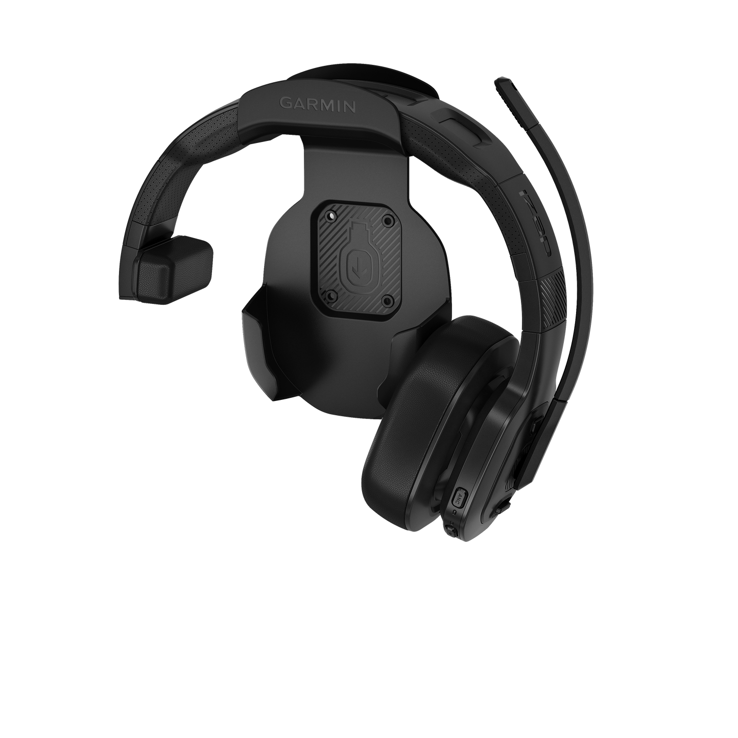 Garmin Dezl Headset 100 black over-ear headset with boom mic