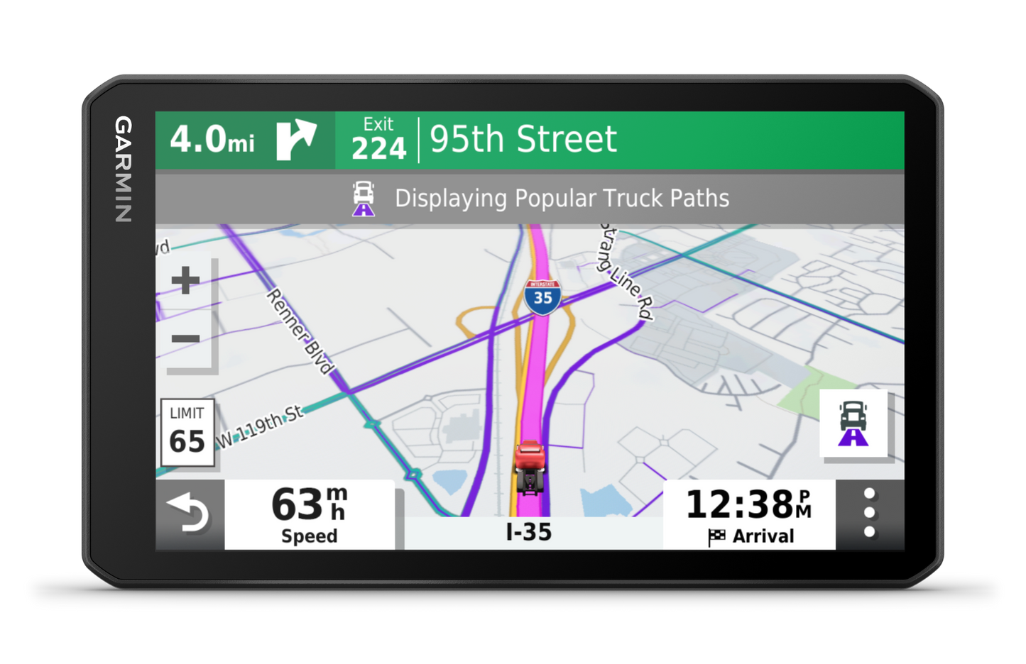 Garmin Dezl OTR700 trucking GPS navigator with 7-inch display