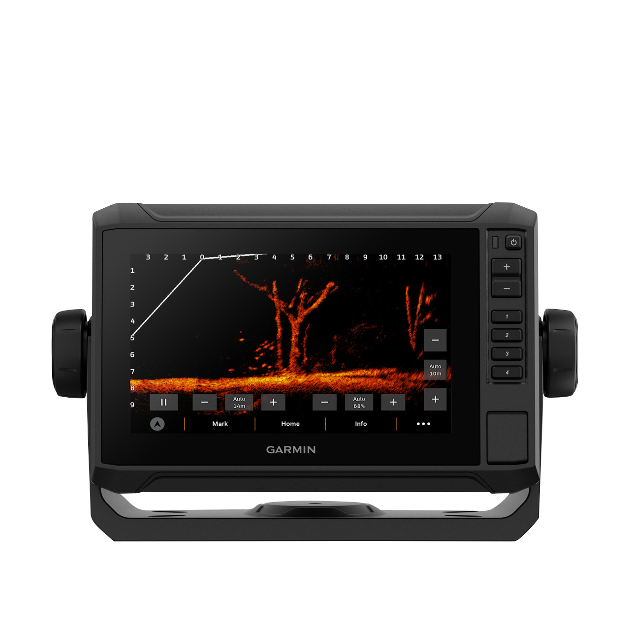 Garmin ECHOMAP 75sv UHD2 marine chartplotter with Canada Inland and Coastal maps and GT54 transducer