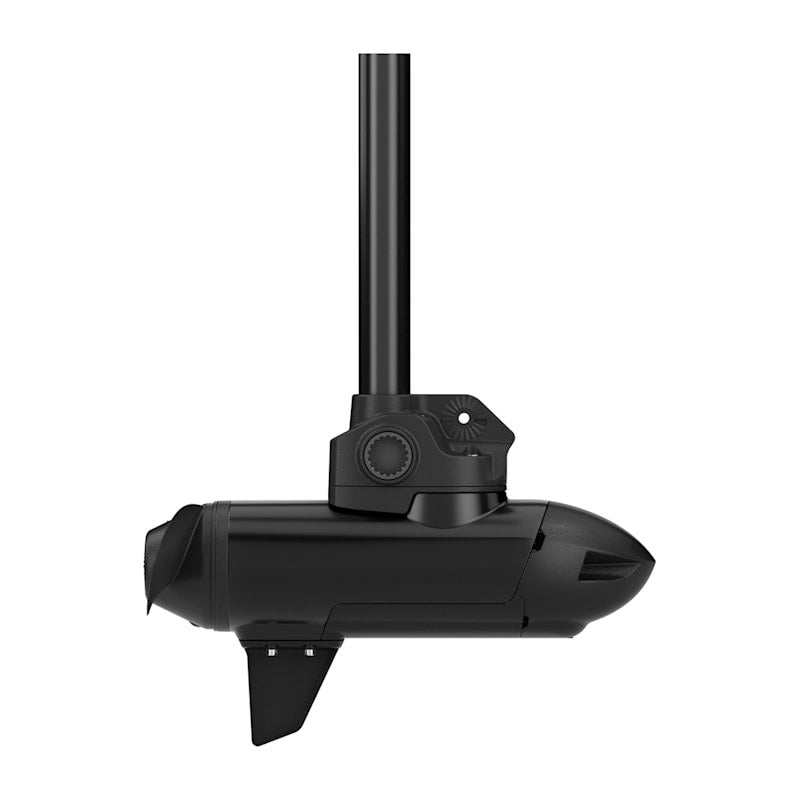 Garmin Force Kraken Black trolling motor with vertical shaft and mounting bracket.