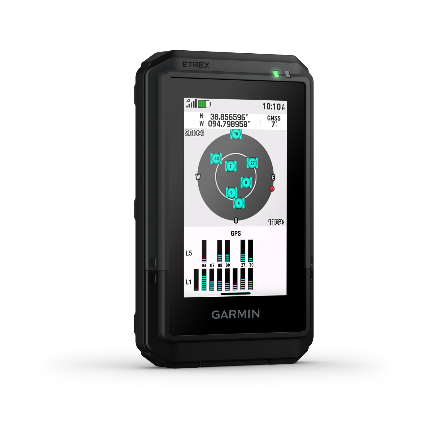 Garmin eTrex Touch GPS handheld navigator (010-02940-00) with touchscreen, black body and preloaded maps