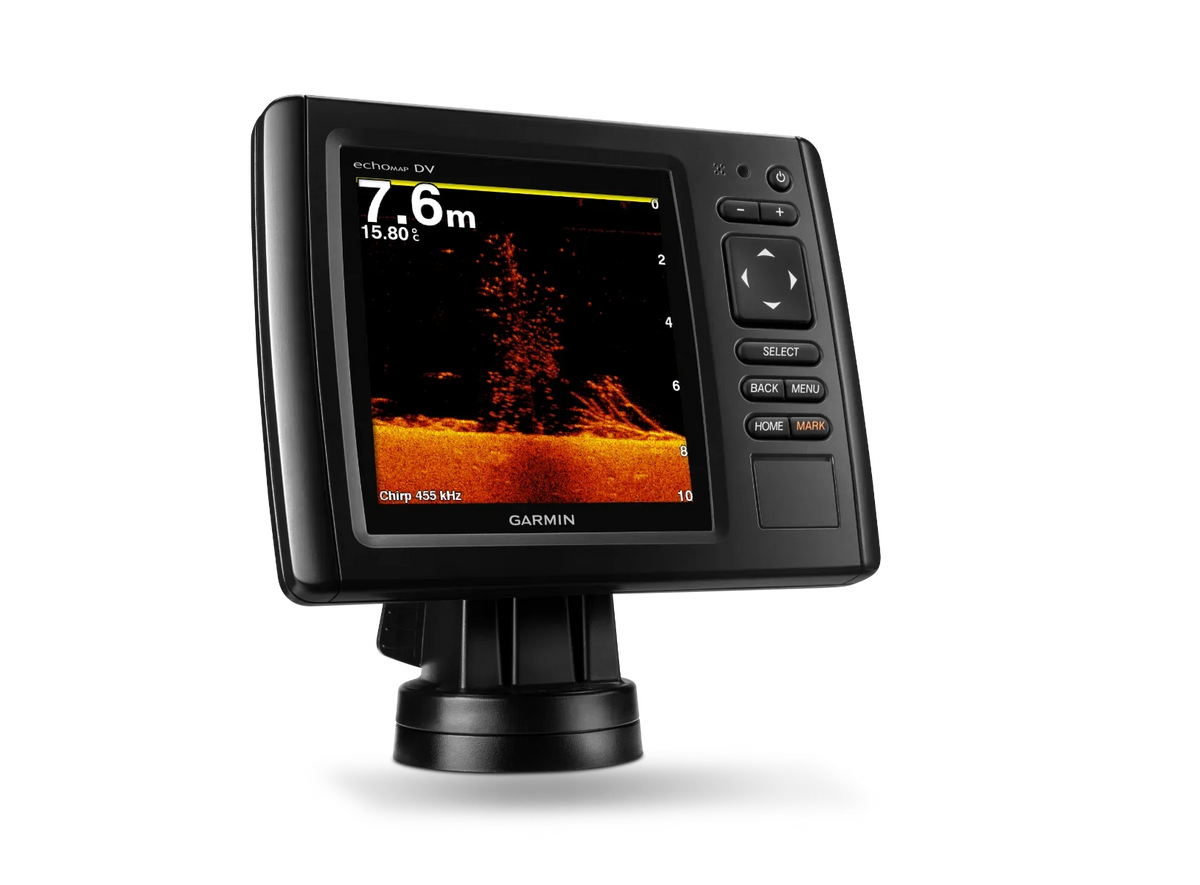 Garmin ECHOMAP CHIRP 52cv marine chartplotter with transducer, black