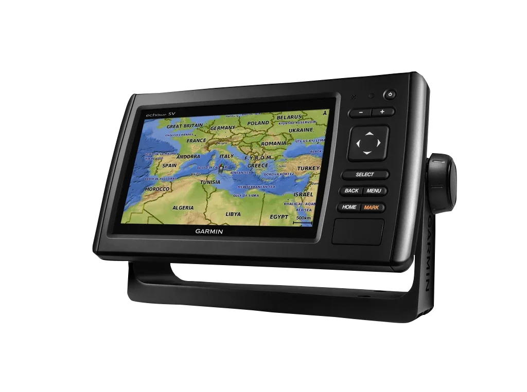 Garmin Echomap CHIRP 72sv marine chartplotter with map display, no transducer included