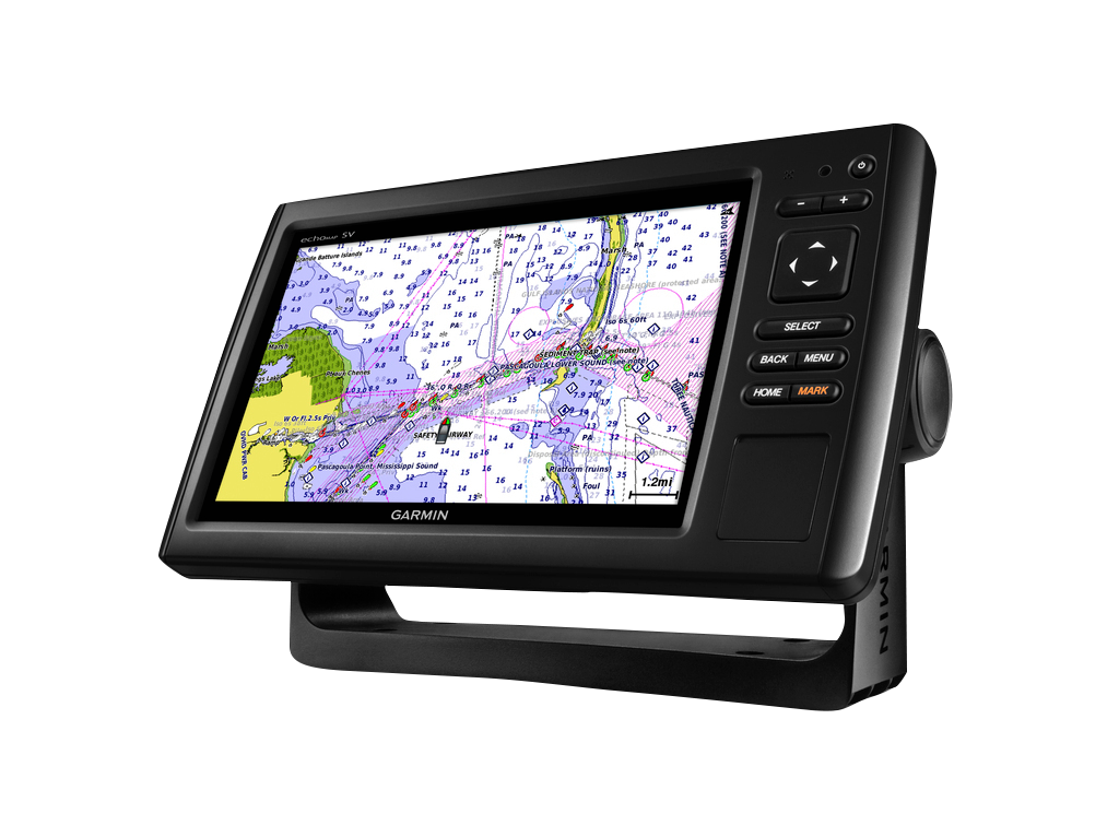 Garmin ECHOMAP CHIRP 94sv marine chartplotter with transducer