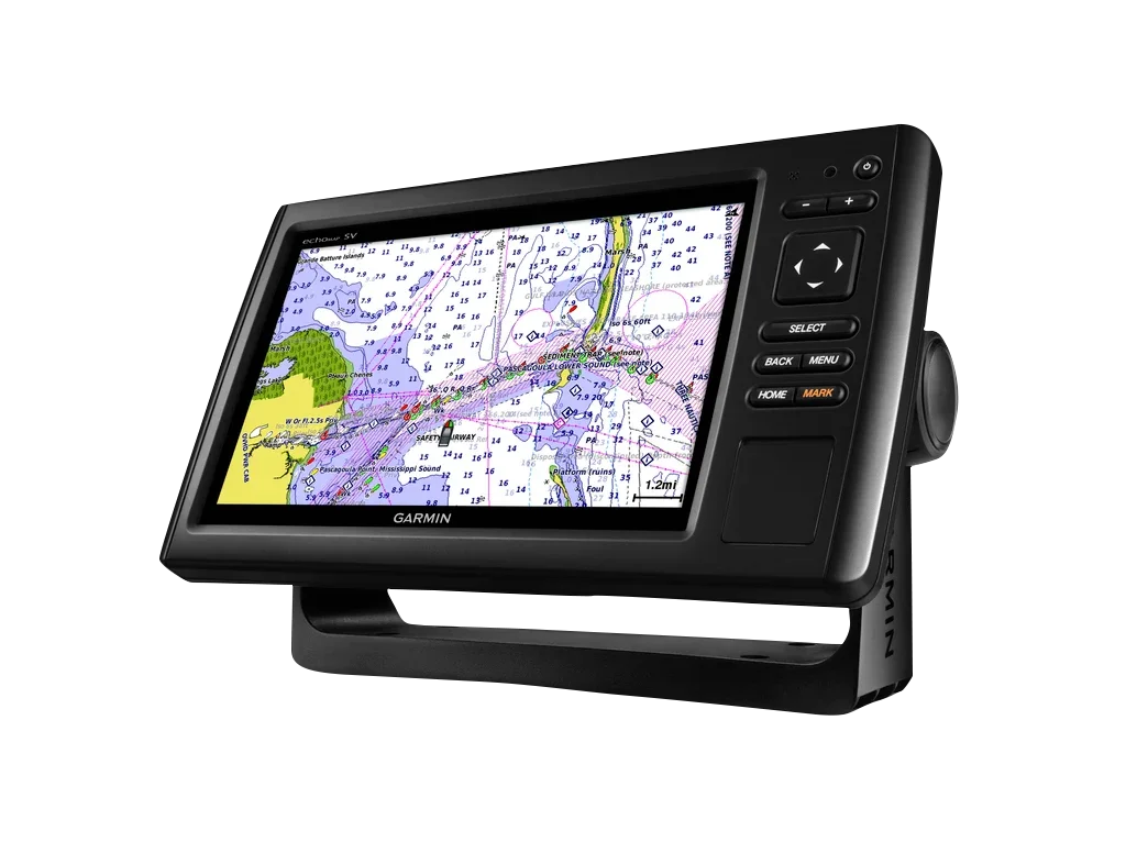 Garmin ECHOMAP CHIRP 94sv marine chartplotter with transducer