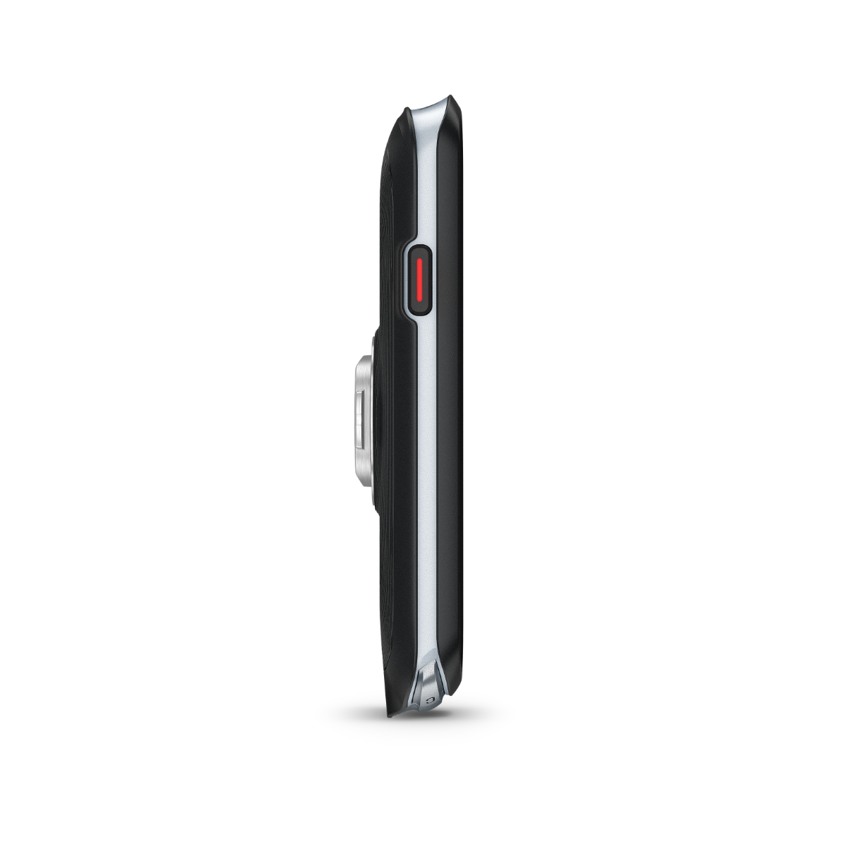 Garmin Edge 1040 bike computer side view, black with silver trim