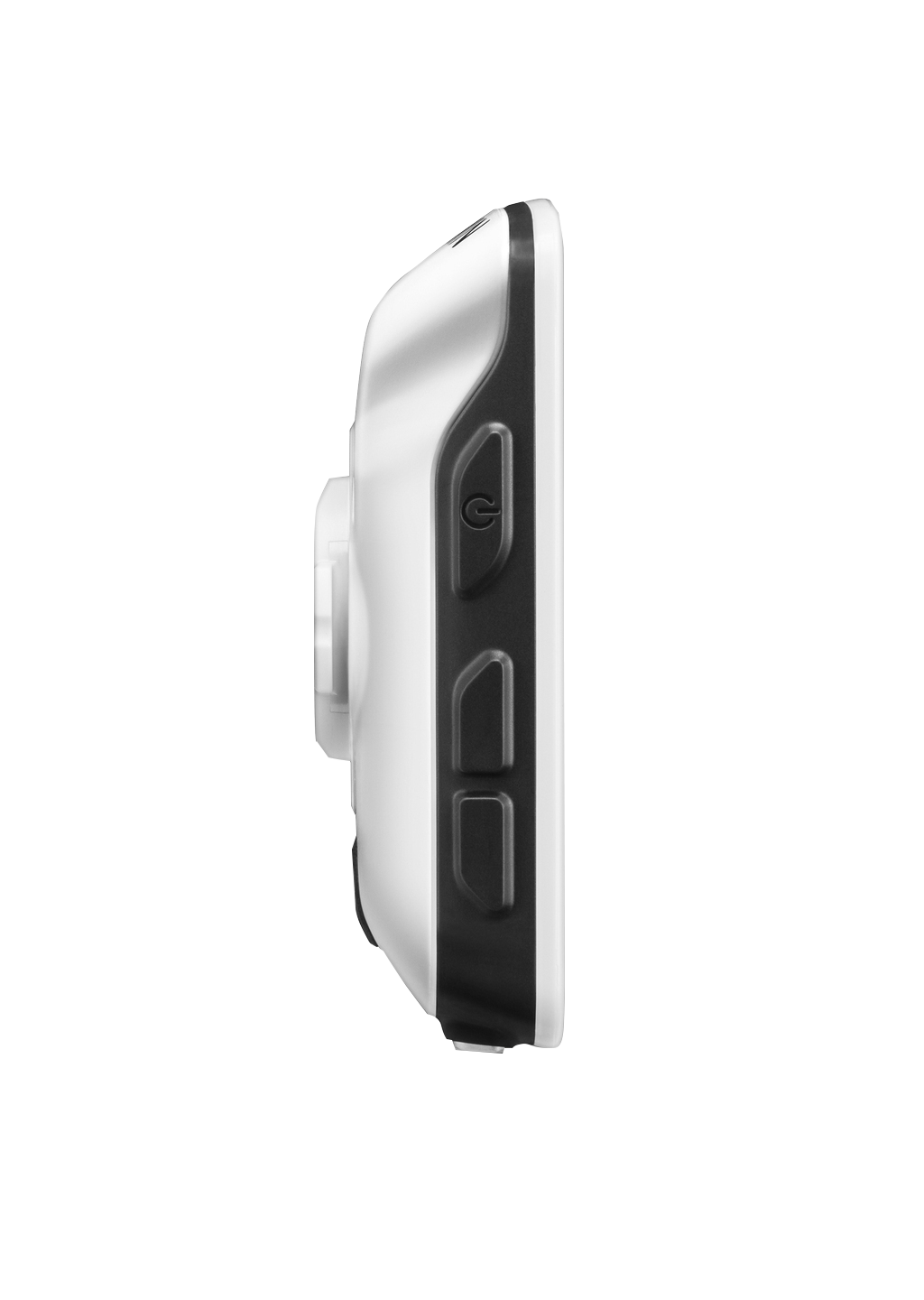 Garmin Edge 520 bicycle computer, white body with black side panel and side buttons