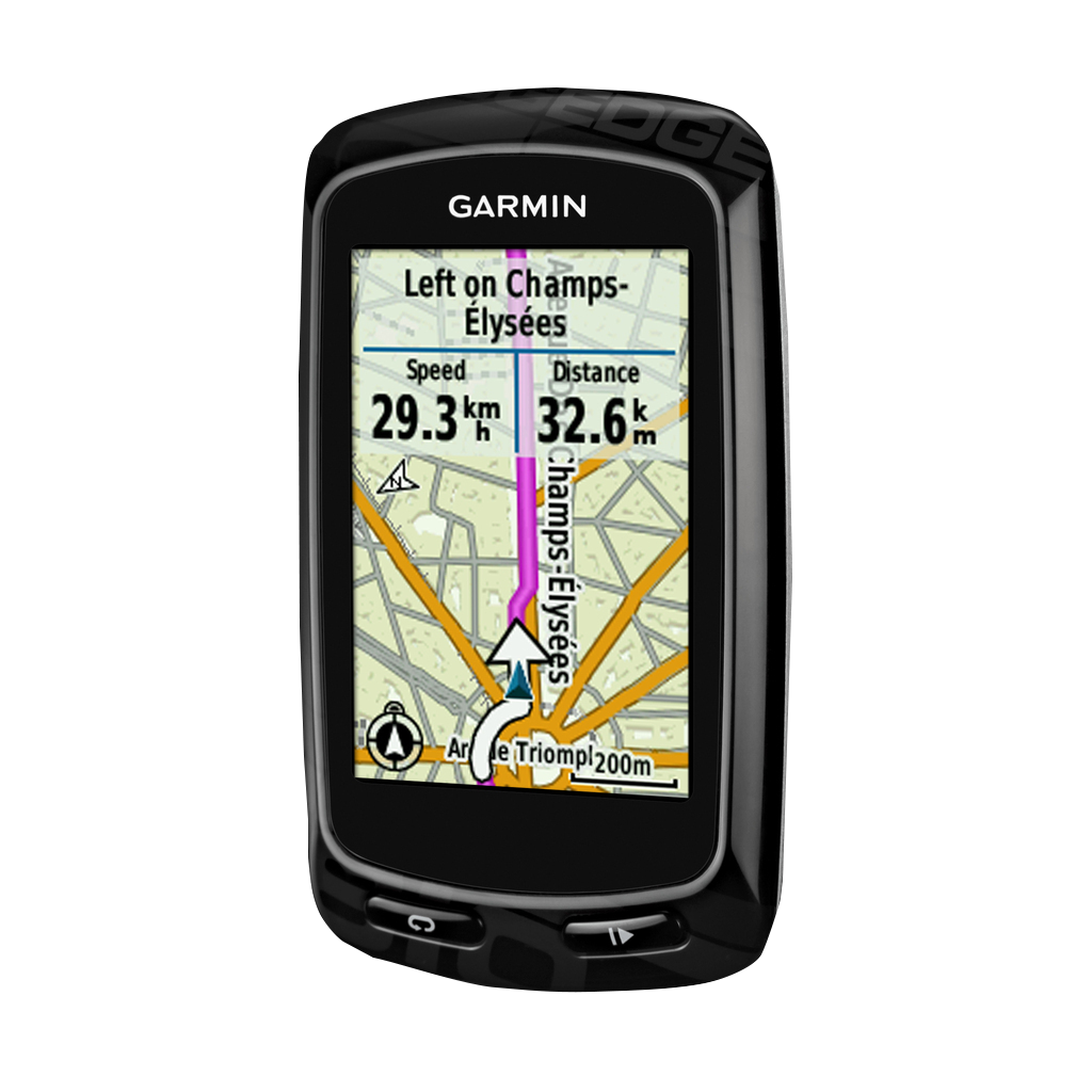 Garmin Edge 810 bike computer, black refurbished bundle with navigation map display