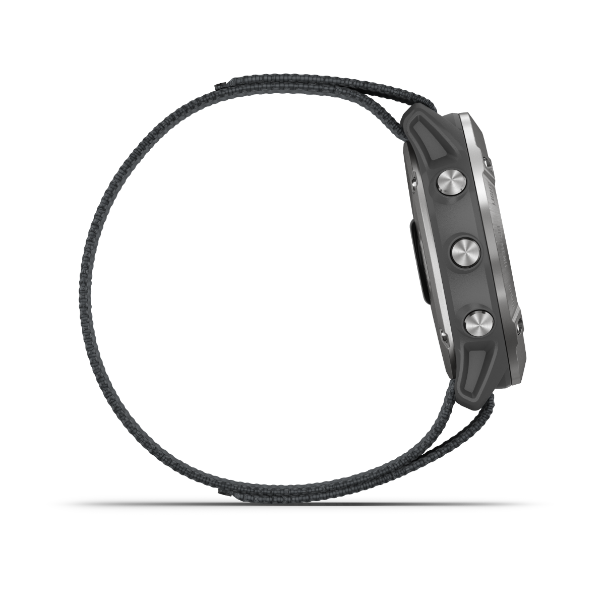 Garmin Enduro smartwatch, steel case with gray UltraFit nylon strap, Garmin Certified Refurbished