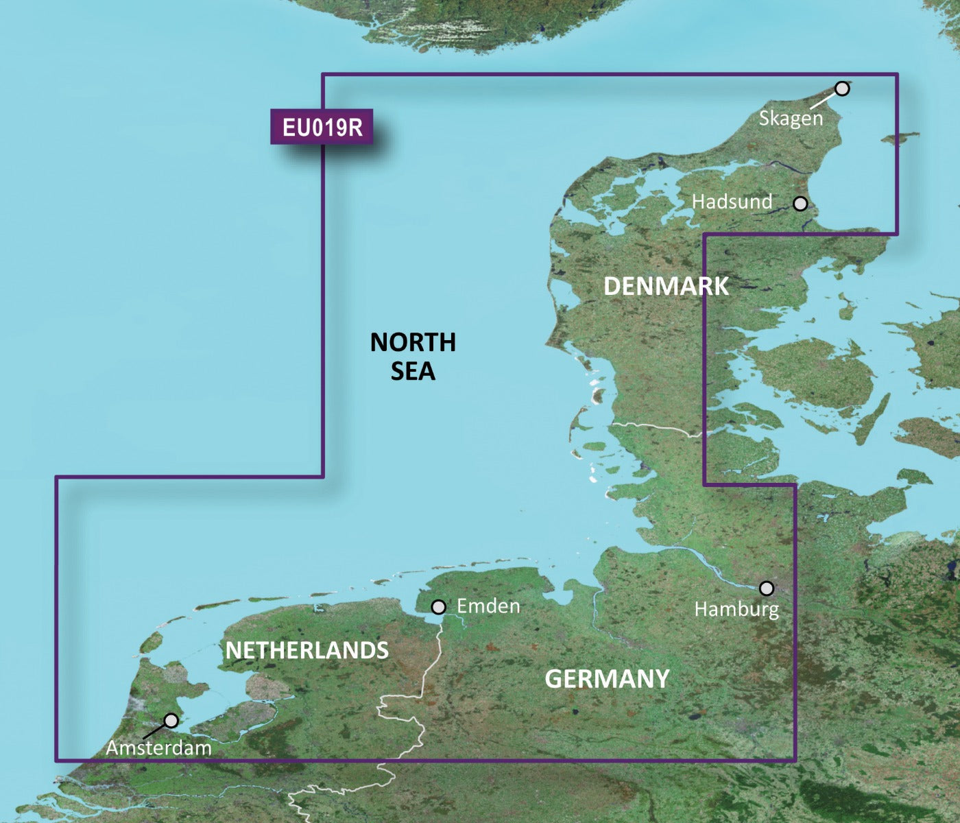 Garmin North Sea, Alborg to Amsterdam Coastal and Inland Charts BlueChart g3 | HXEU019R | microSD/SD by Garmin