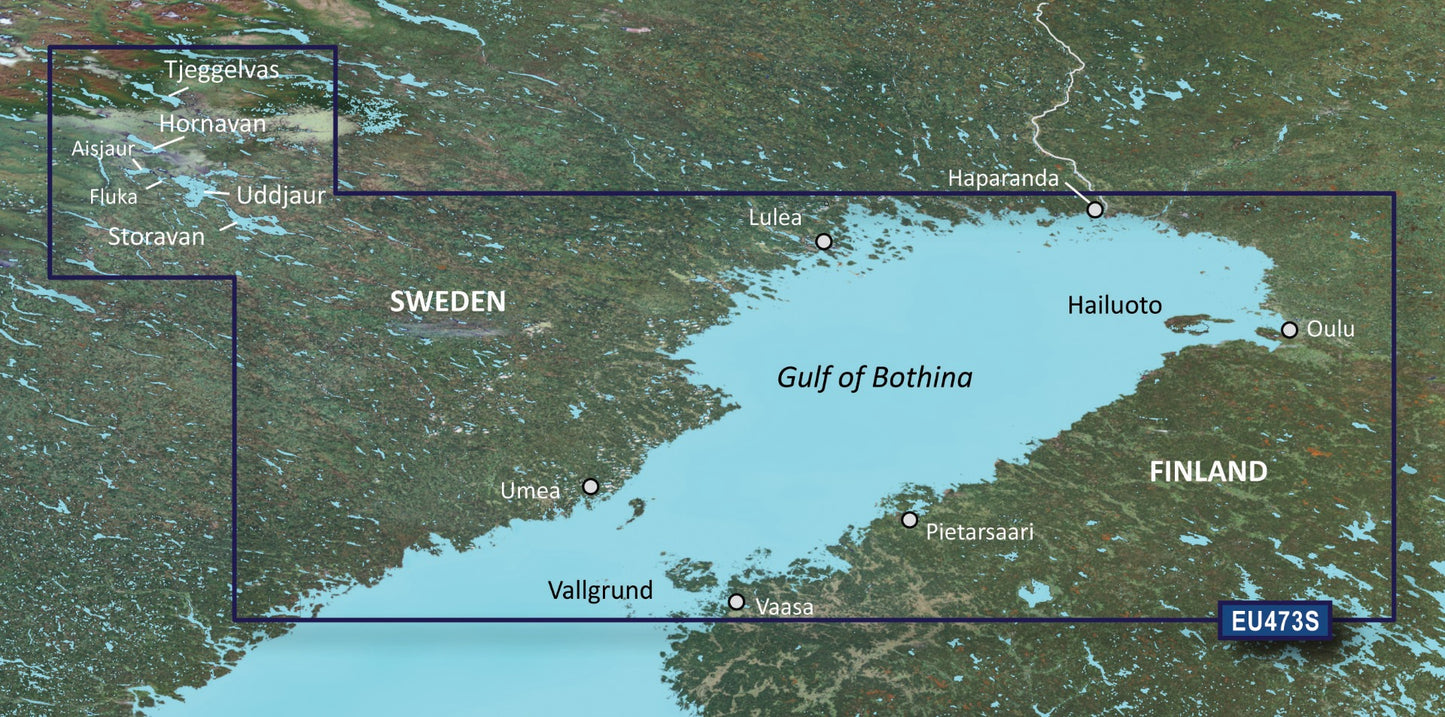 Garmin Gulf of Bothnia, North Charts BlueChart g3 Vision | VEU473S | microSD/SD by Garmin