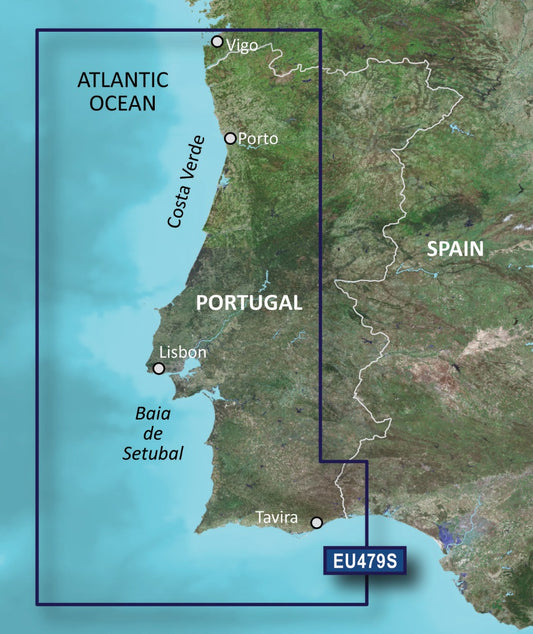 Garmin Portugal Coastal Charts BlueChart g3 Vision | VEU479S | microSD/SD by Garmin