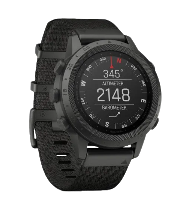 Garmin MARQ Commander men's luxury GPS smartwatch, certified refurbished, black fabric strap