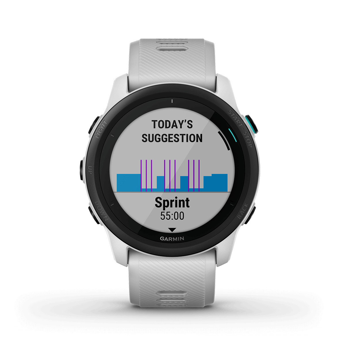 Garmin Forerunner 745, Whitestone, GPS Running and Triathlon Smartwatch (Garmin Certified Refurbished) by Garmin