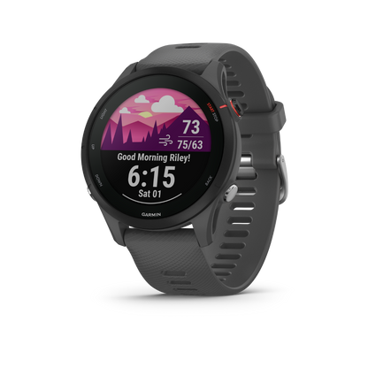 Garmin Forerunner 255, Slate Gray, Premium Fitness GPS Smartwatch for Runners (Garmin Certified Refurbished) by Garmin