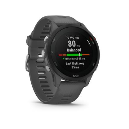 Garmin Forerunner 255, Slate Gray, Premium Fitness GPS Smartwatch for Runners (Garmin Certified Refurbished) by Garmin