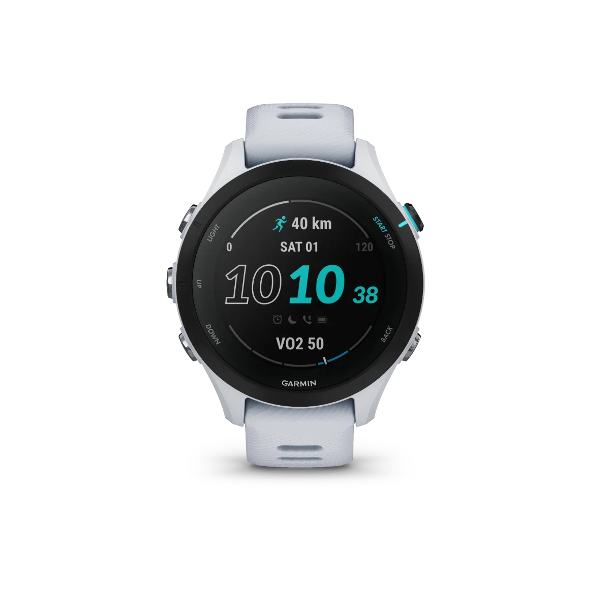 Garmin Forerunner 255S Music smartwatch, Whitestone color, Garmin Certified Refurbished