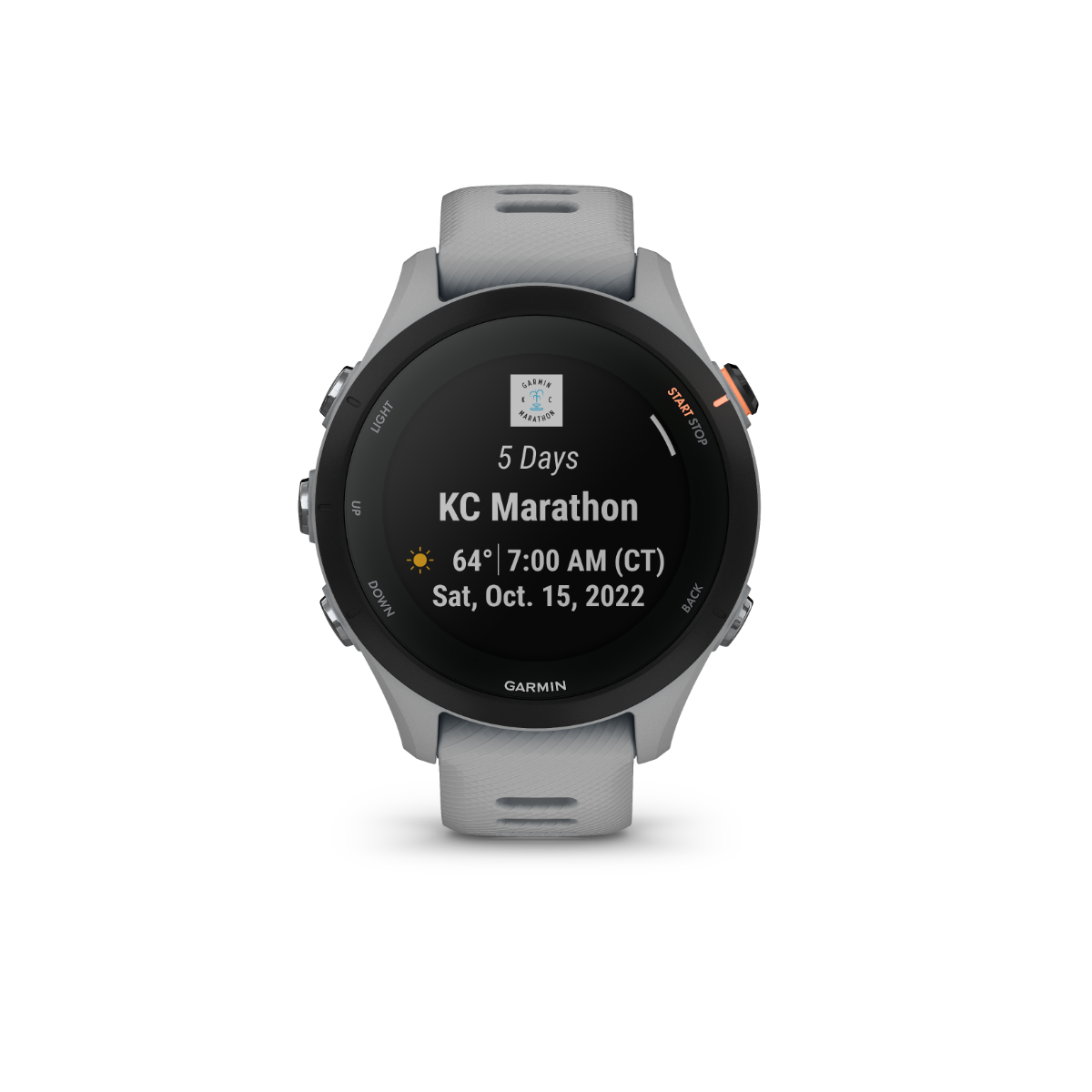 Garmin Forerunner 255S powder gray GPS smartwatch for runners