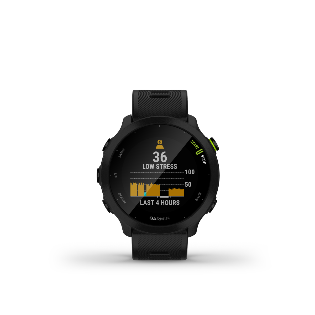Garmin Forerunner 55 GPS smartwatch, black band