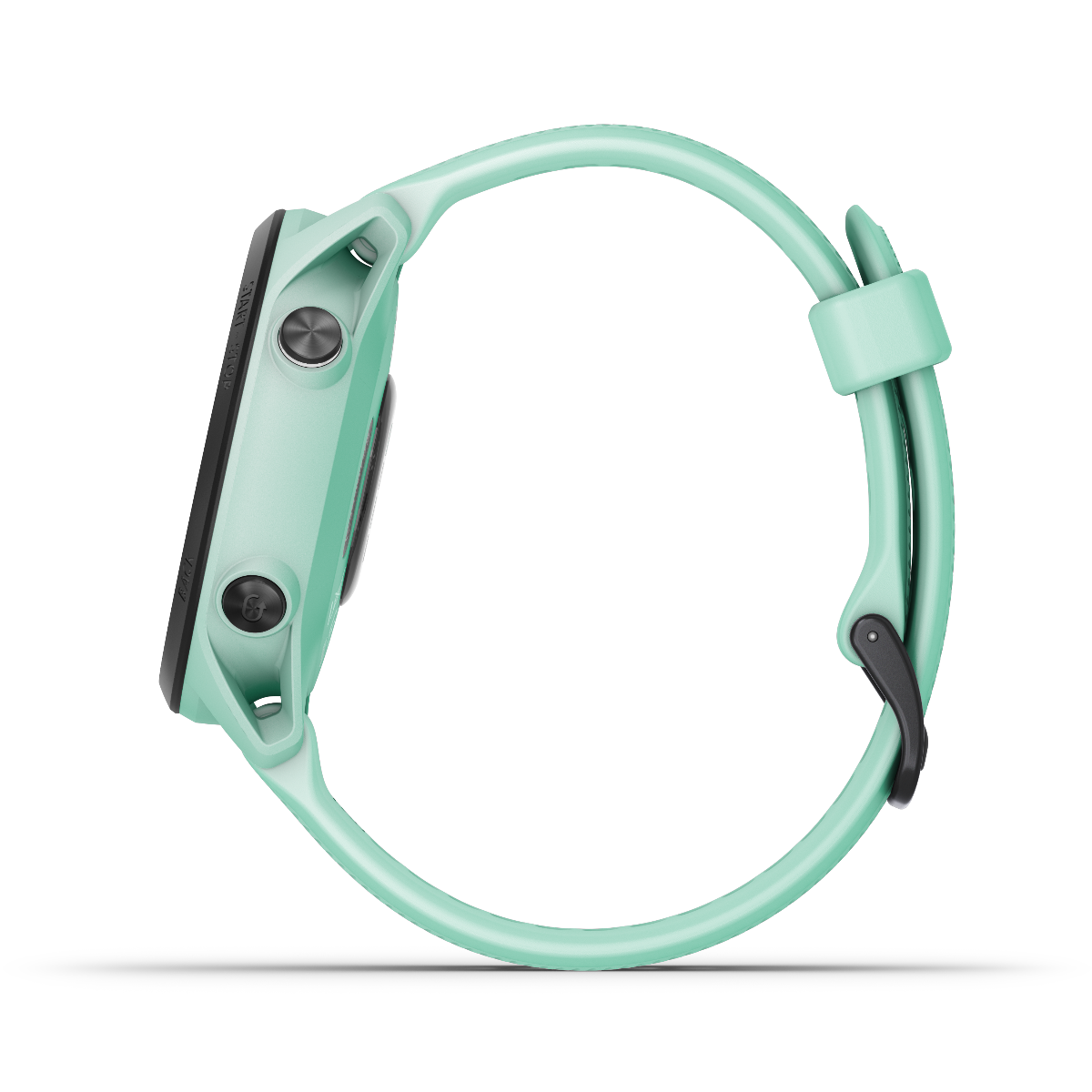 Garmin Forerunner 745 Neo Tropic smartwatch with mint-green silicone band