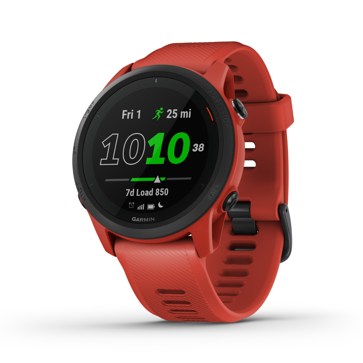 Garmin Forerunner 745 red fitness GPS smartwatch with silicone strap