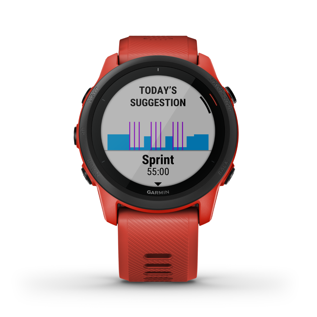 Garmin Forerunner 745, Red, Fitness GPS Smartwatch for Runners (Garmin Certified Refurbished) by Garmin