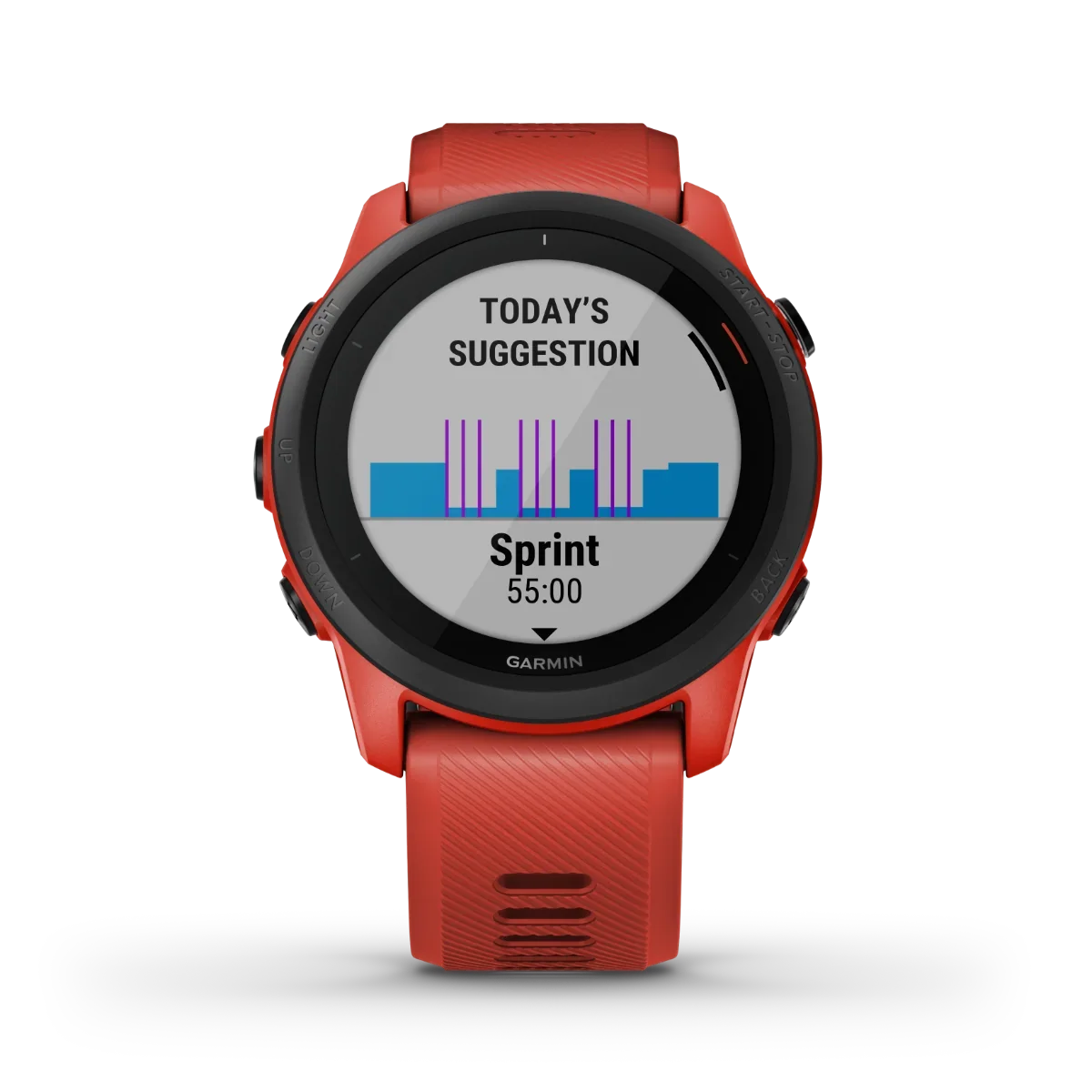 Garmin Forerunner 745 red GPS smartwatch for runners, certified refurbished