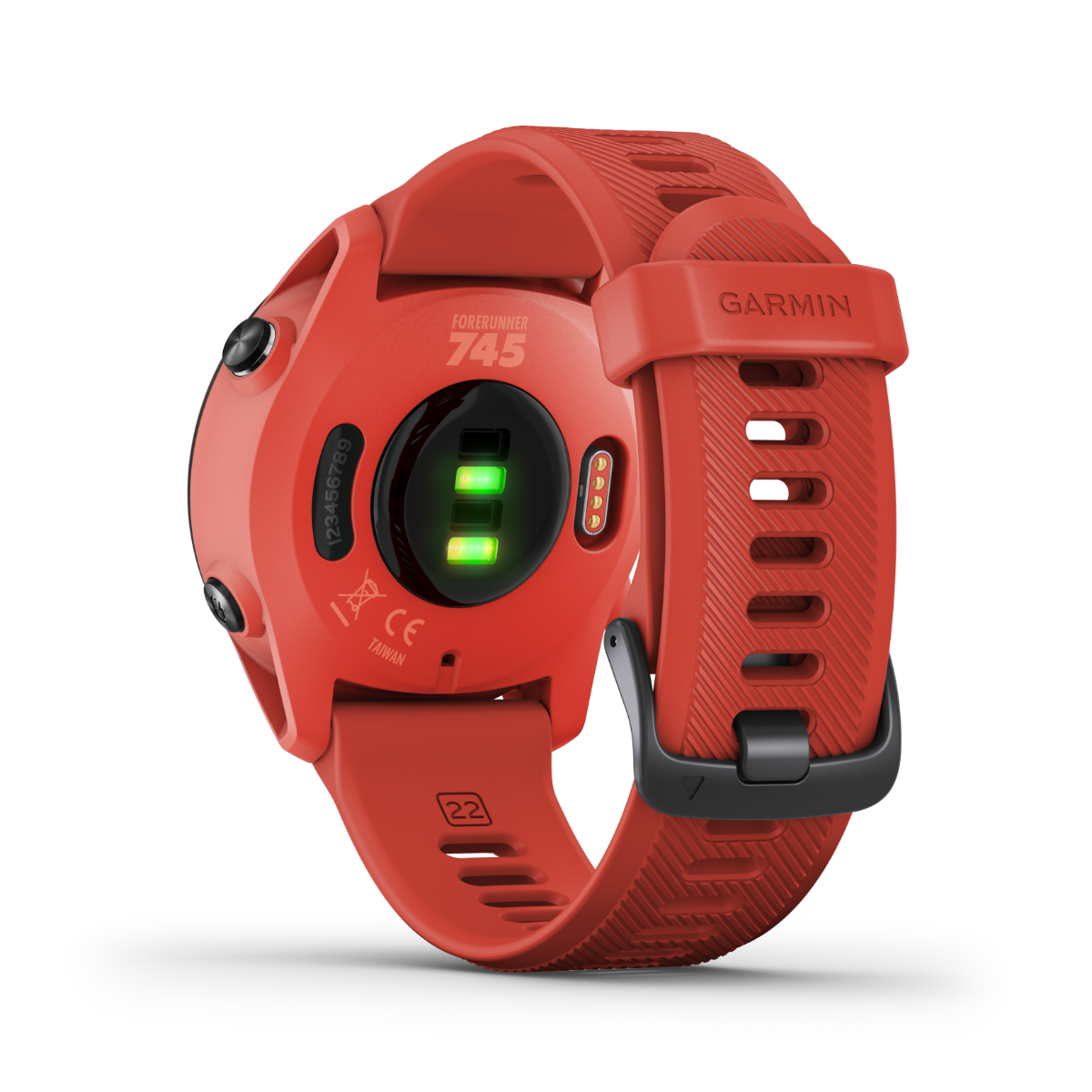 Garmin Forerunner 745 red GPS smartwatch for runners, Garmin Certified Refurbished