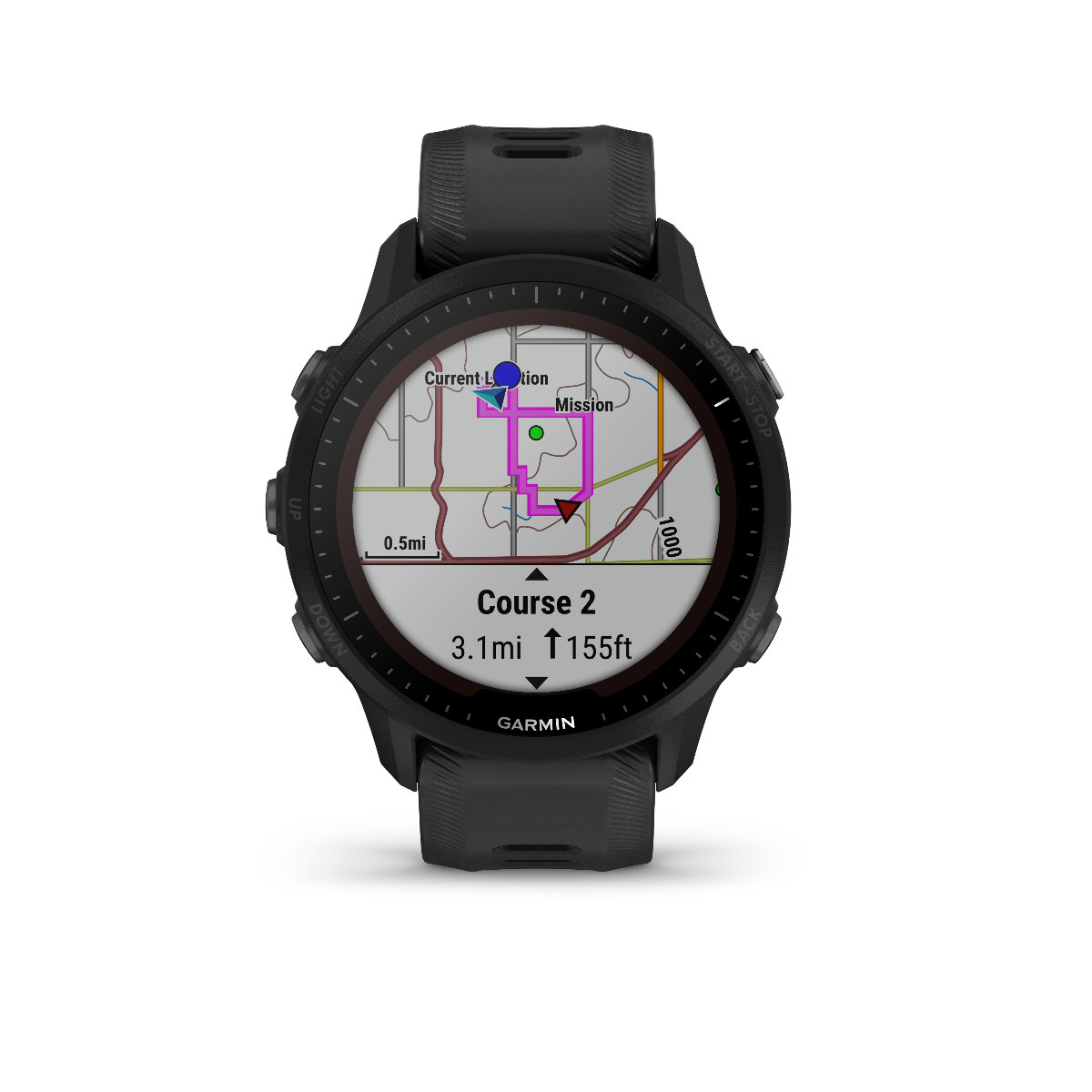 Garmin Forerunner 955 Solar Black (010-02638-00) by Garmin