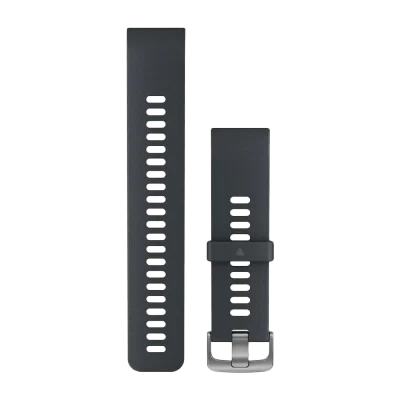 Garmin granite blue silicone replacement watch bands, set of 2 (010-12795-00)