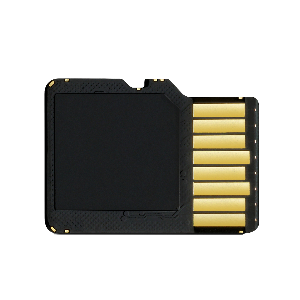 Garmin 8 GB microSD Card with SD Adapter, black with gold contact pins