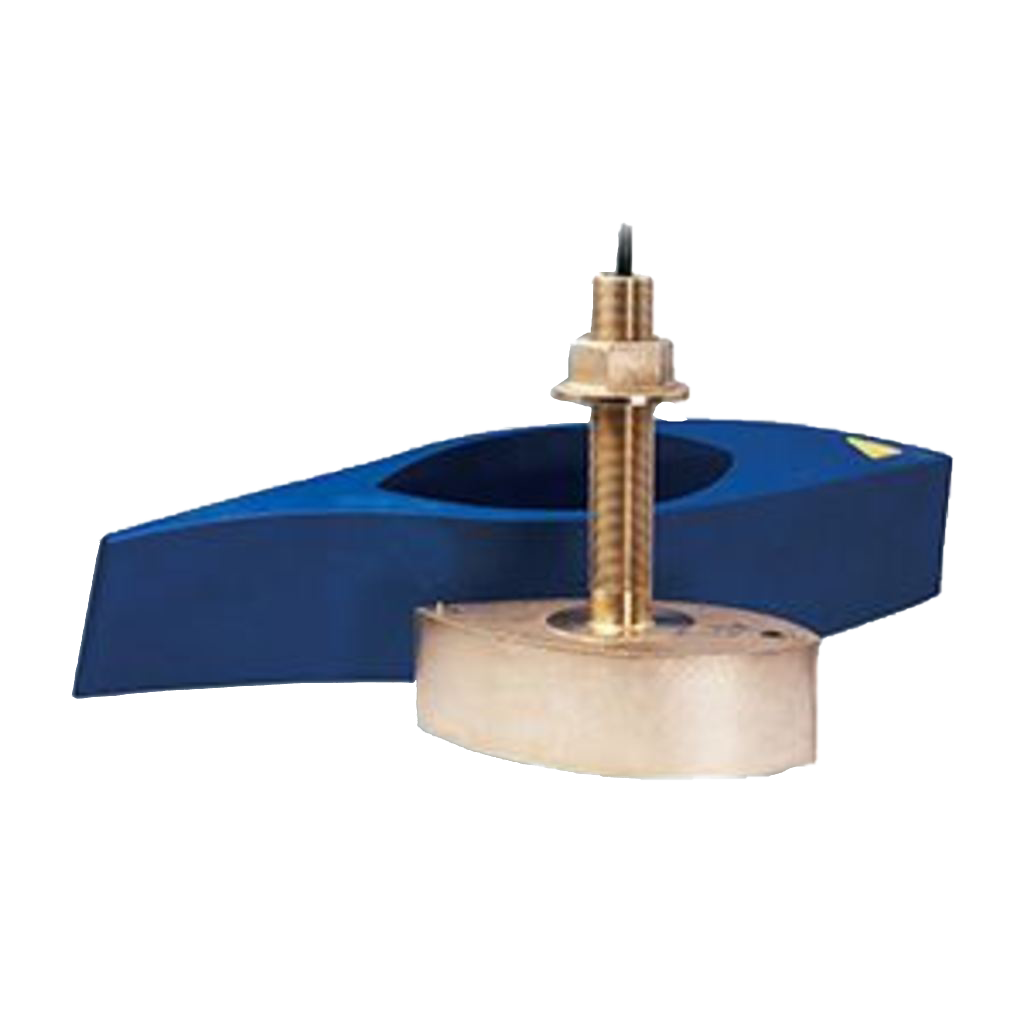 Garmin AIRMAR 1kW B260 bronze thru-hull transducer with blue fairing