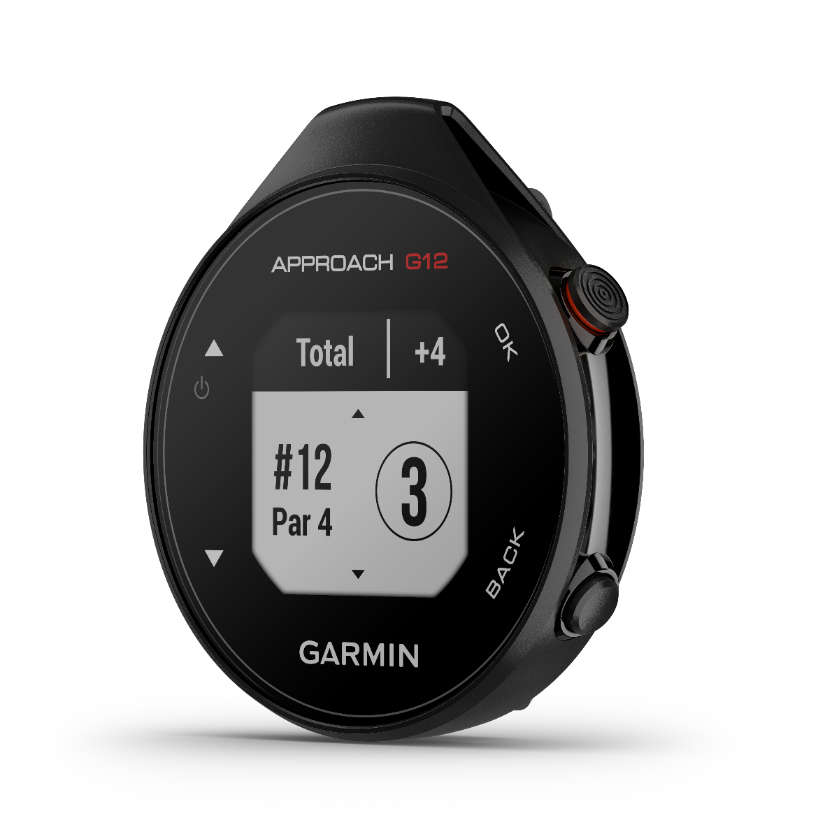 Garmin Approach G12 golf GPS watch, refurbished black with rangefinder
