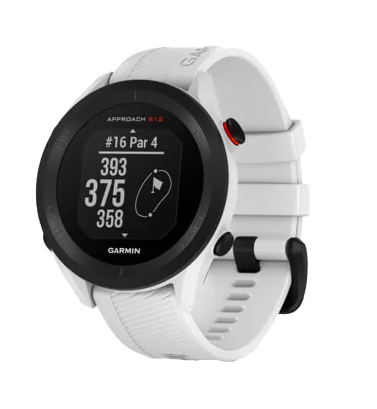 Garmin Approach S12 white golf GPS smartwatch with rangefinder