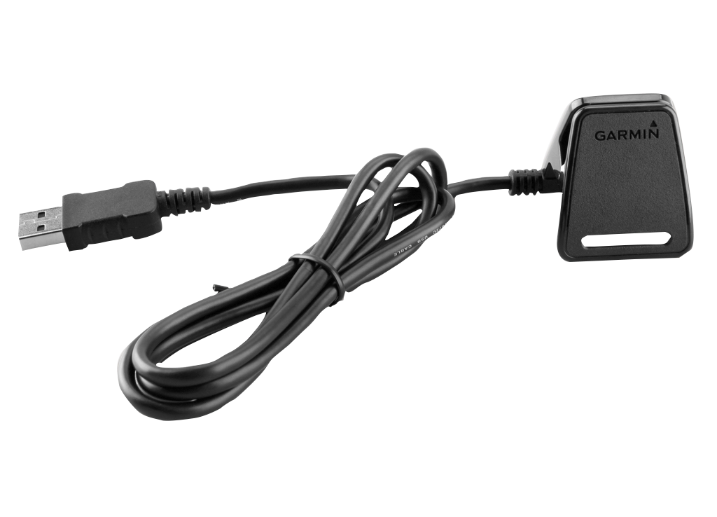 Garmin Charging/Data Clip 010-11029-02 with USB cable, black for Approach and Forerunner