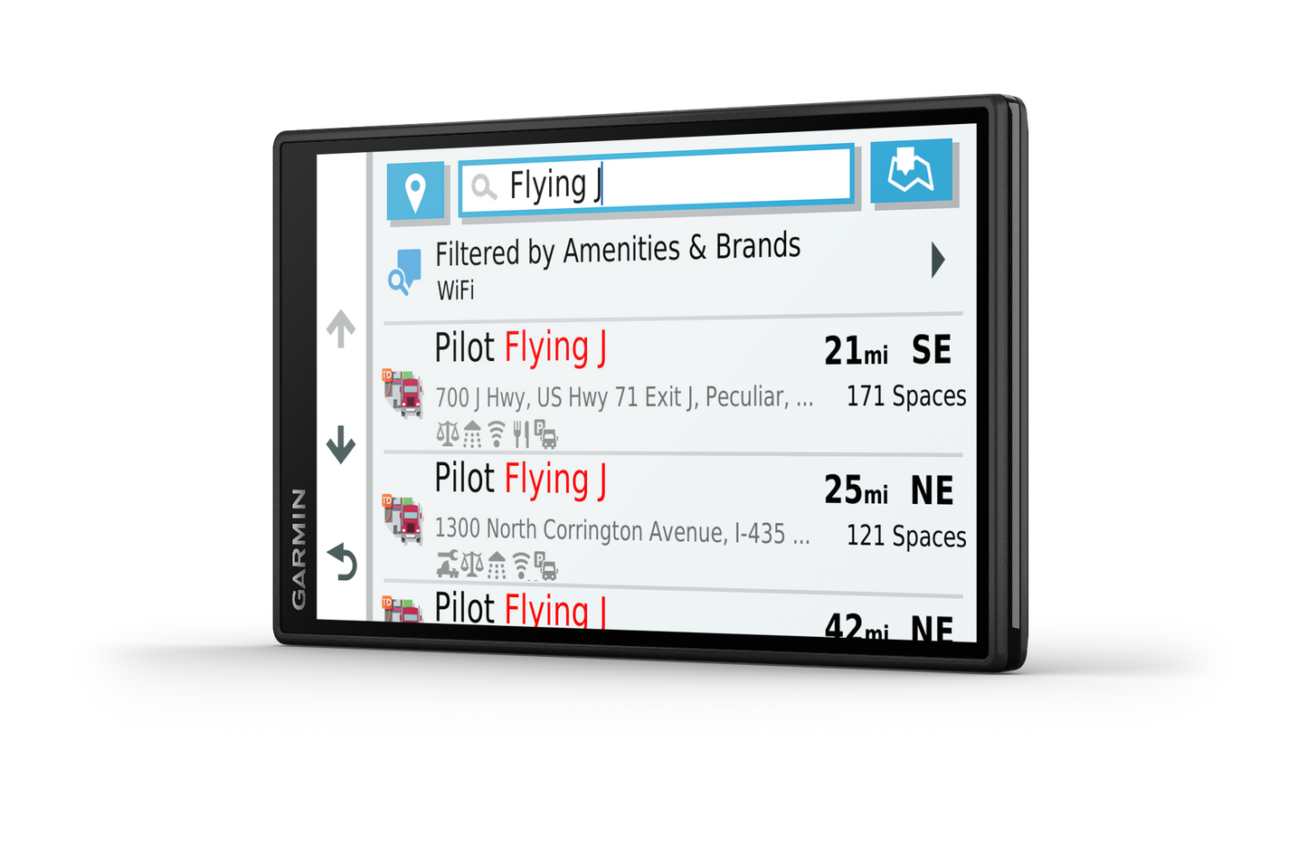 Garmin dēzl OTR500 trucking GPS navigator with 5-inch display