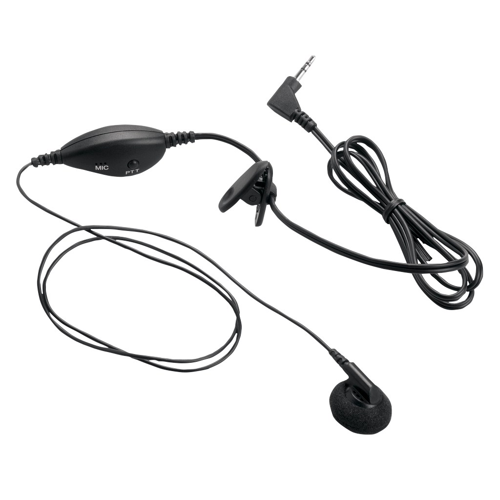 Garmin black ear receiver with PTT microphone for Rino 010-10347-00, wired headset