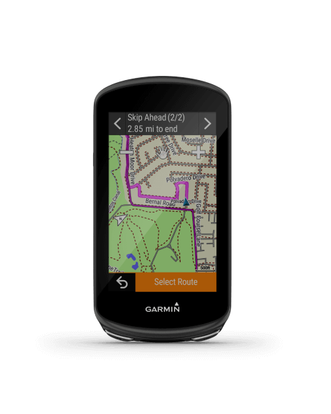 Garmin Edge 1030 Plus bike computer, black GPS navigation with built-in map screen