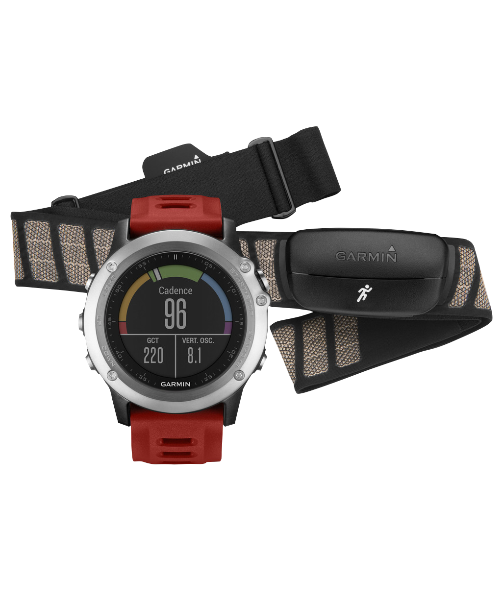 Garmin Fenix 3, Silver Performer Bundle (010-01338-15) by Garmin