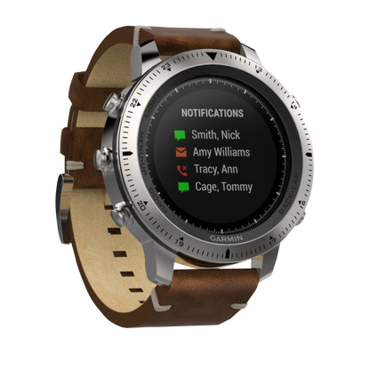 Garmin Fenix Chronos w/ Leather Band (010-01957-00) by Garmin