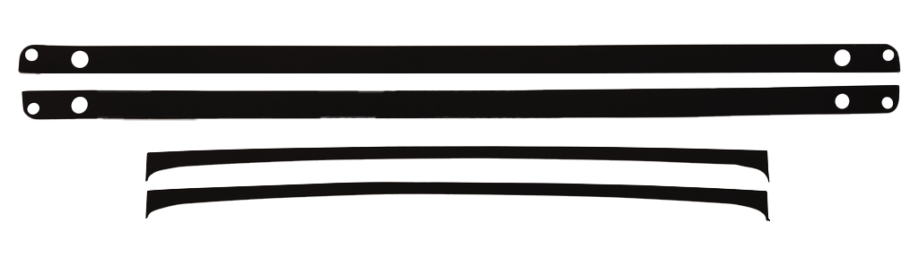 Garmin flush mount gasket kit; black rubber strips for GPSMAP 7215 with two straight bars and two curved gaskets