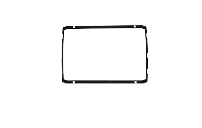 Garmin 12-inch trim piece bezel, black plastic frame for marine electronics.