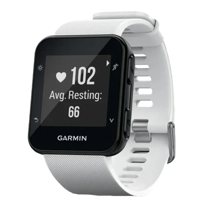 Garmin Forerunner 35 white GPS smartwatch for runners, certified refurbished