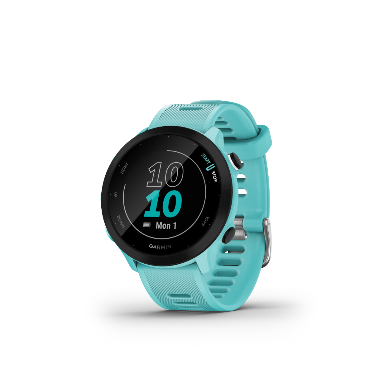 Garmin Forerunner 55, Aqua, Fitness GPS Smartwatch for Runners (010-02562-02) by Garmin