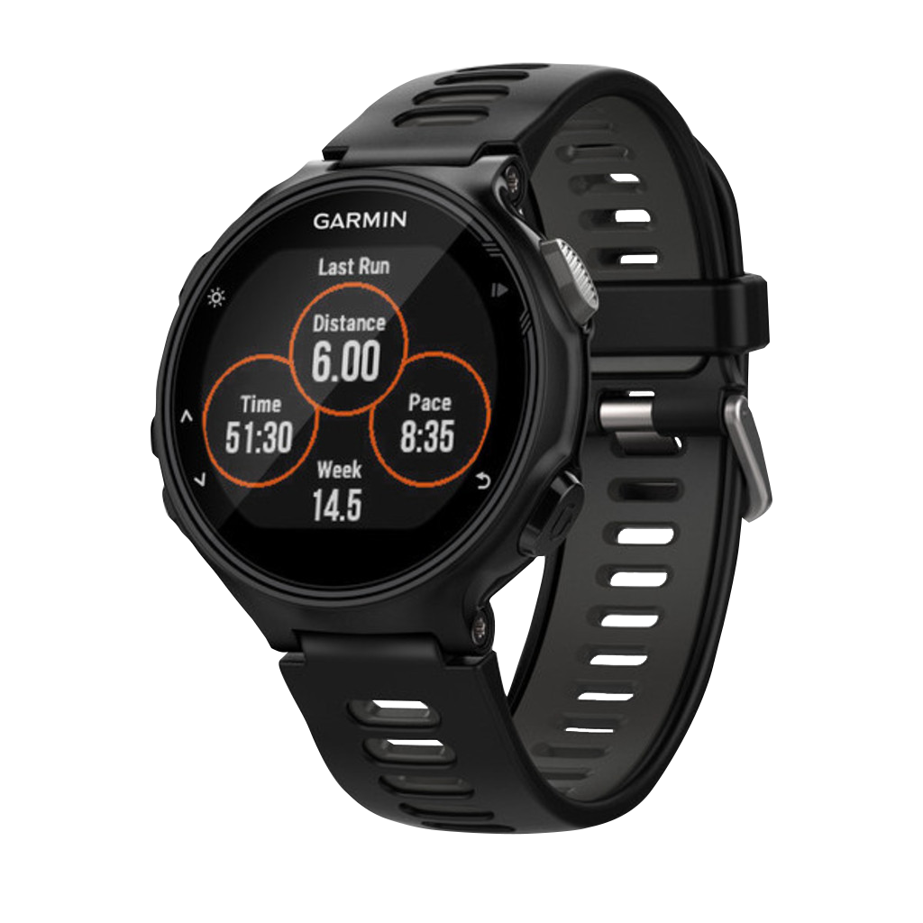 Garmin Forerunner 735XT smartwatch in black and gray, tri-bundle (010-01614-03)
